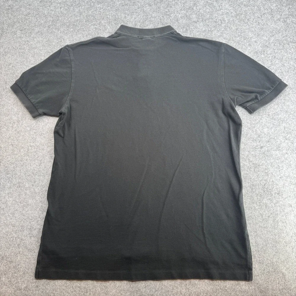 Polo Ralph Lauren Mens XL Black Short Sleeve Pique Polo Shirt Red Pony Logo